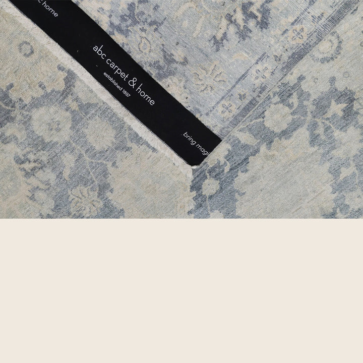 Blue Traditional Silk Rug - 8' x 10'