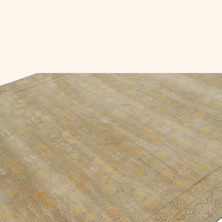 Brown Traditional Silk Rug - 7'9" x 10'1"