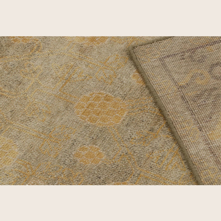 Brown Traditional Silk Rug - 7'9" x 10'1"