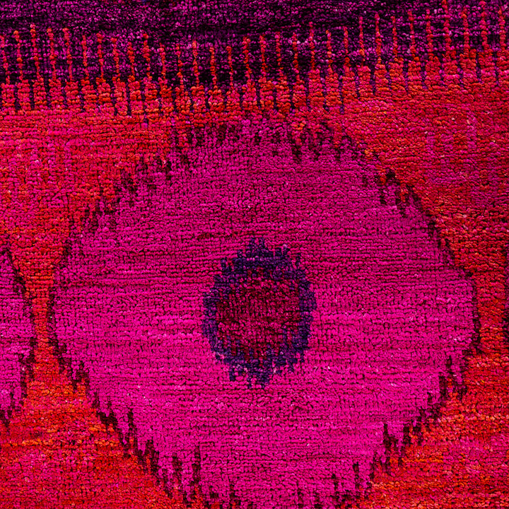 Pink Overdyed Wool Rug - 8' 0" x 10' 3"