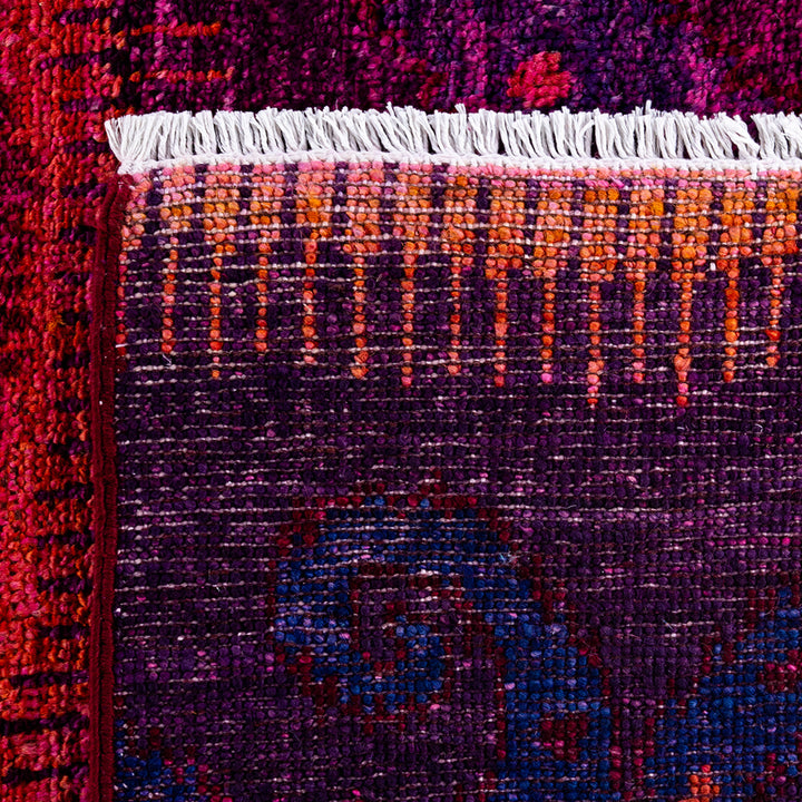 Pink Overdyed Wool Rug - 8' 0" x 10' 3"