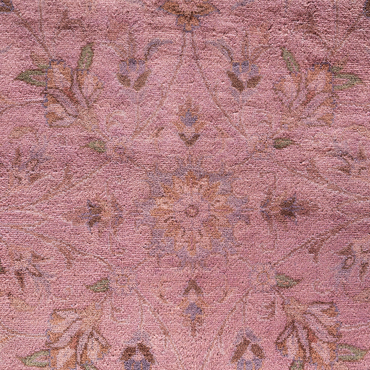 Pink Overdyed Wool Rug - 11' 2" x 14' 9"
