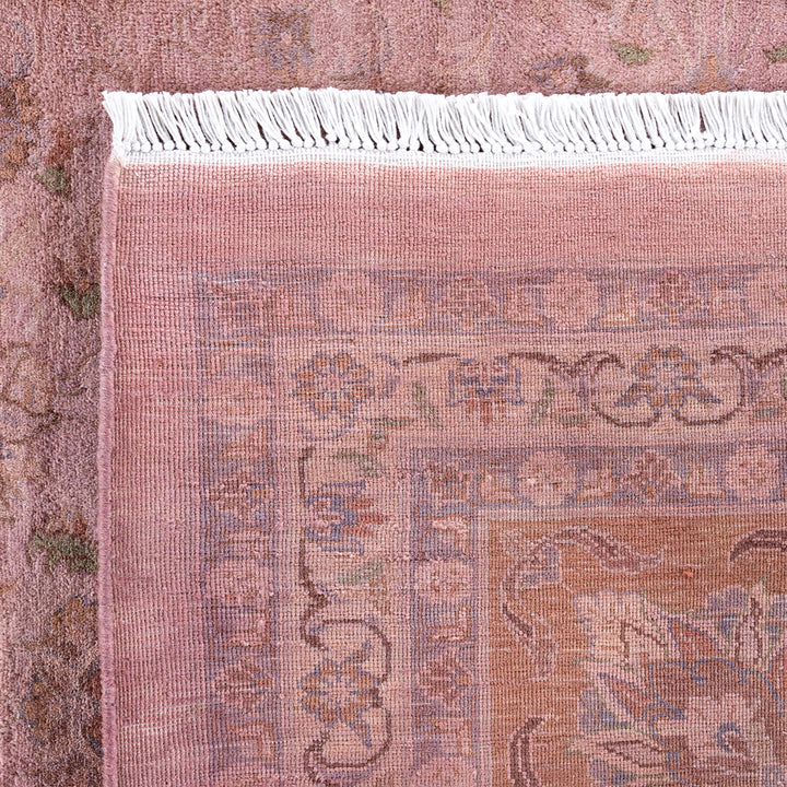 Pink Overdyed Wool Rug - 11' 2" x 14' 9"