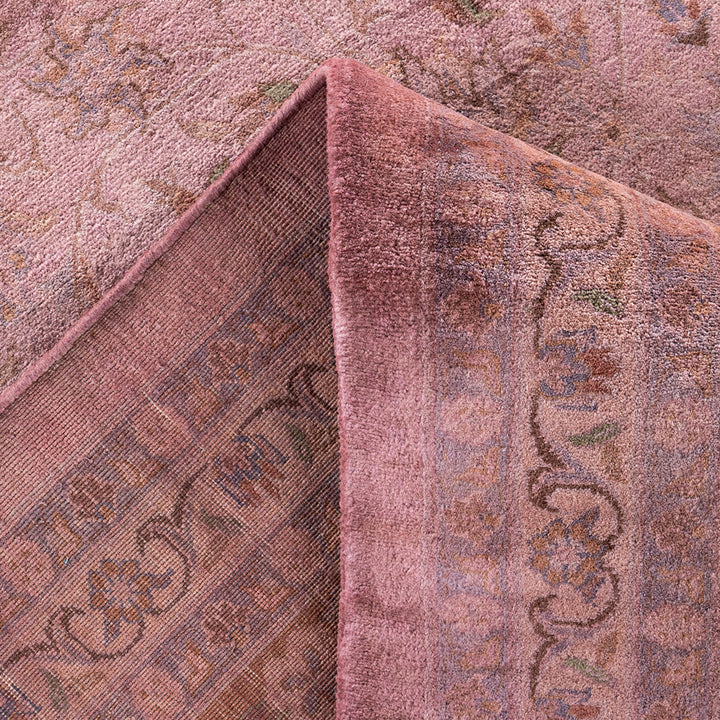 Pink Overdyed Wool Rug - 11' 2" x 14' 9"