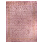 Pink Overdyed Wool Rug - 11' 2" x 14' 9"