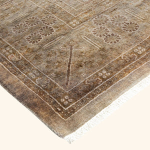 Beige Overdyed Wool Rug - 6' 2" x 12' 4" - hover