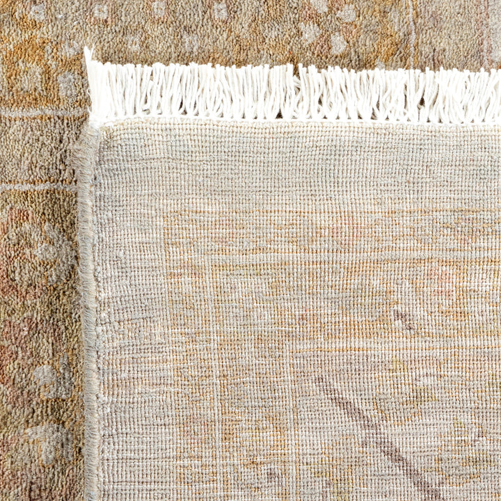 Beige Overdyed Wool Rug - 6' 2" x 12' 4"
