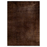 Brown Overdyed Wool Rug - 9' 1" x 12' 6"