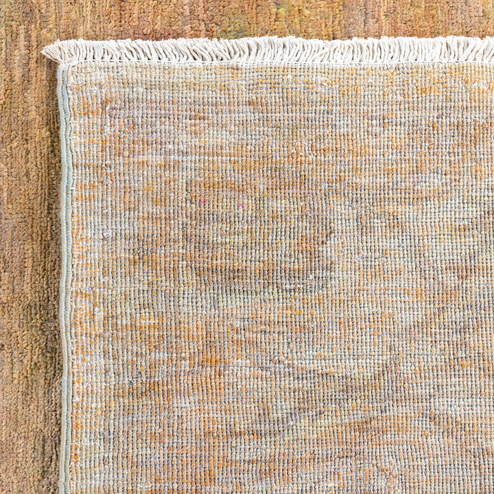 Beige Overdyed Wool Rug - 6' 2" x 8' 9"