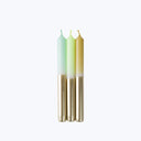 Dip Dye Neon Taper Candle Set