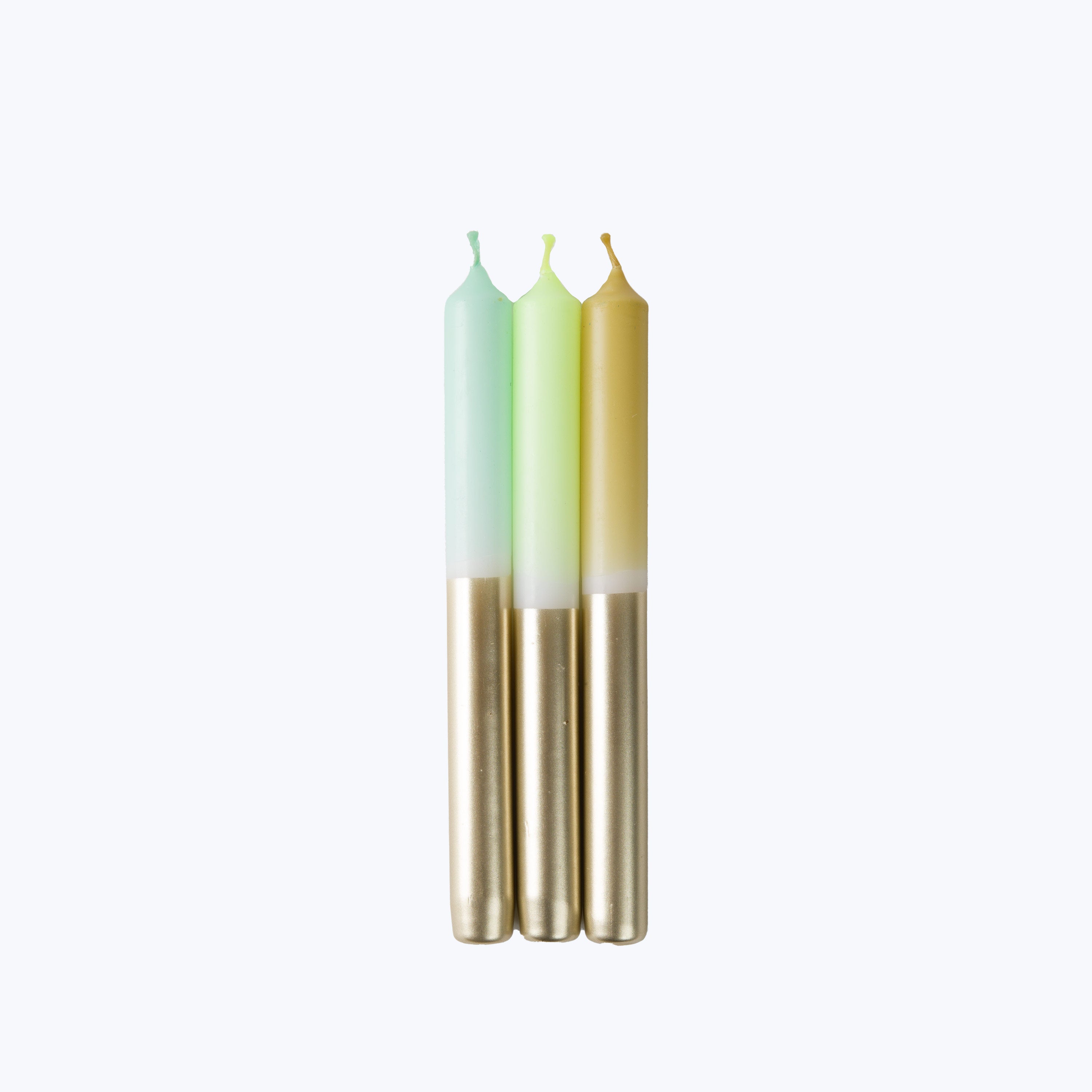 Dip Dye Neon Taper Candle Set