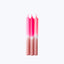 Dip Dye Neon Taper Candle Set