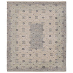 Grey Swedish Inspired Wool Rug - 8'4" x 10'