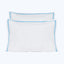 Mylos Duvet + Sham White/Cerulean / Sham / Standard