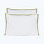 Mylos Duvet + Sham White/Moss Green / Sham / Standard