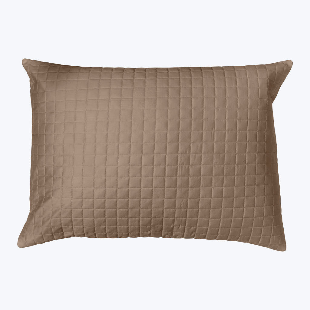 Masaccio Quilted Sham Brown / Standard