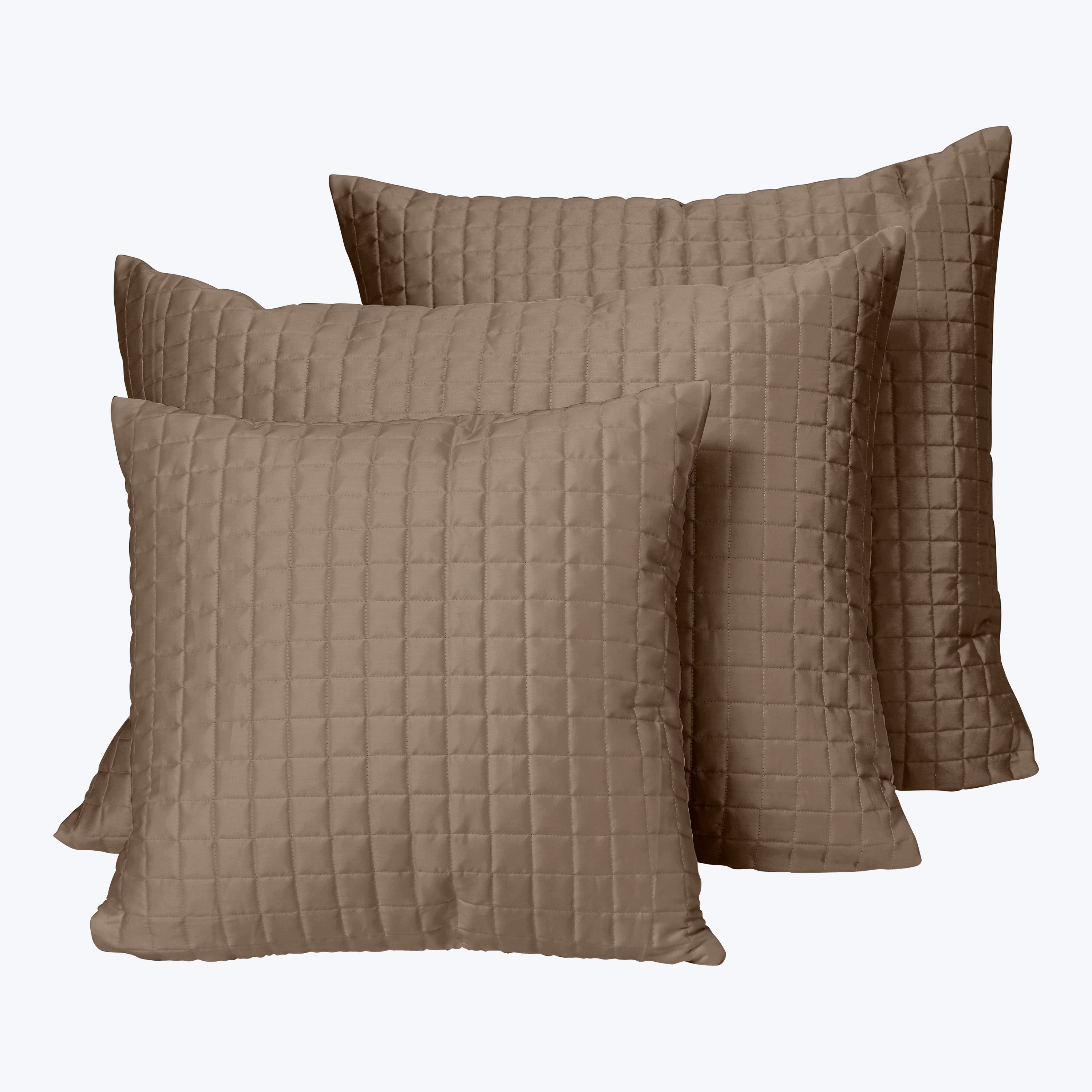 Masaccio Quilted Sham Brown / Standard