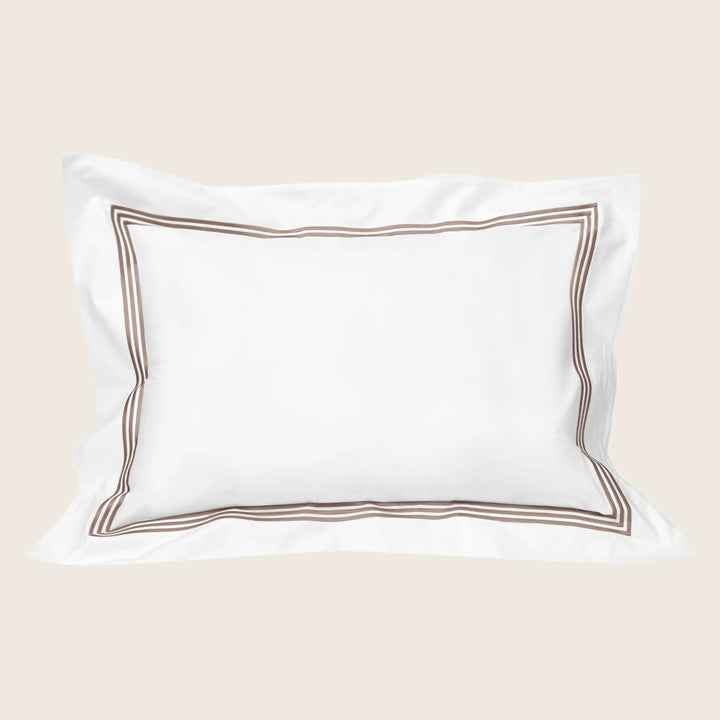 Platinum Duvet + Sham, Brown Pillow Sham / Standard