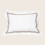Platinum Duvet + Sham, Brown Pillow Sham / Standard