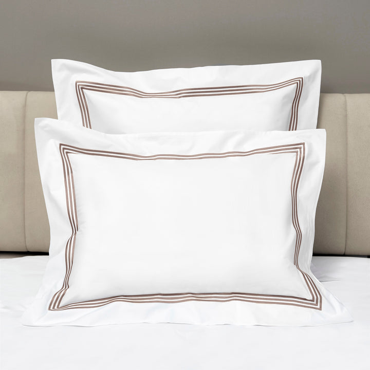 Platinum Duvet + Sham, Brown Pillow Sham / Standard