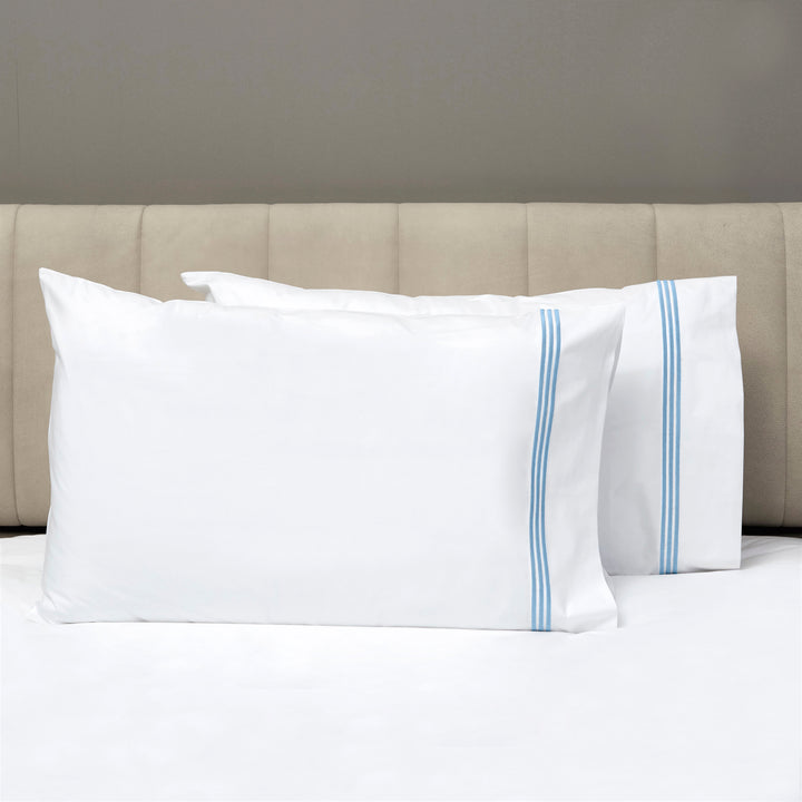 Platinum Sheets + Pillowcases Cerulean Blue / Pillowcase Pair / Standard