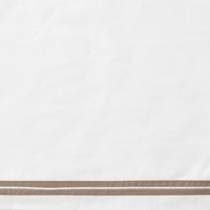 Mylos Duvet + Sham White/Brown / Duvet / Twin
