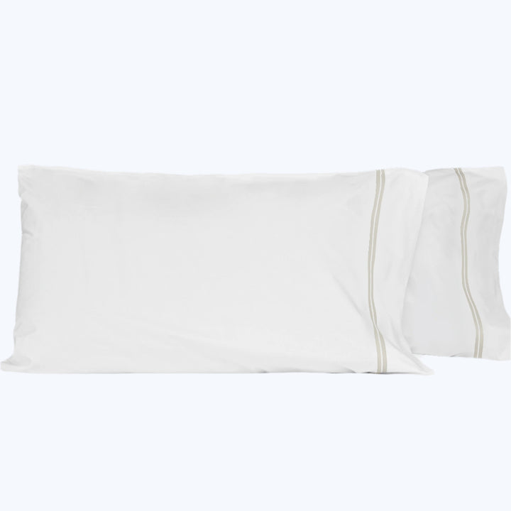 Mylos Pillowcases White/Pearl / Standard