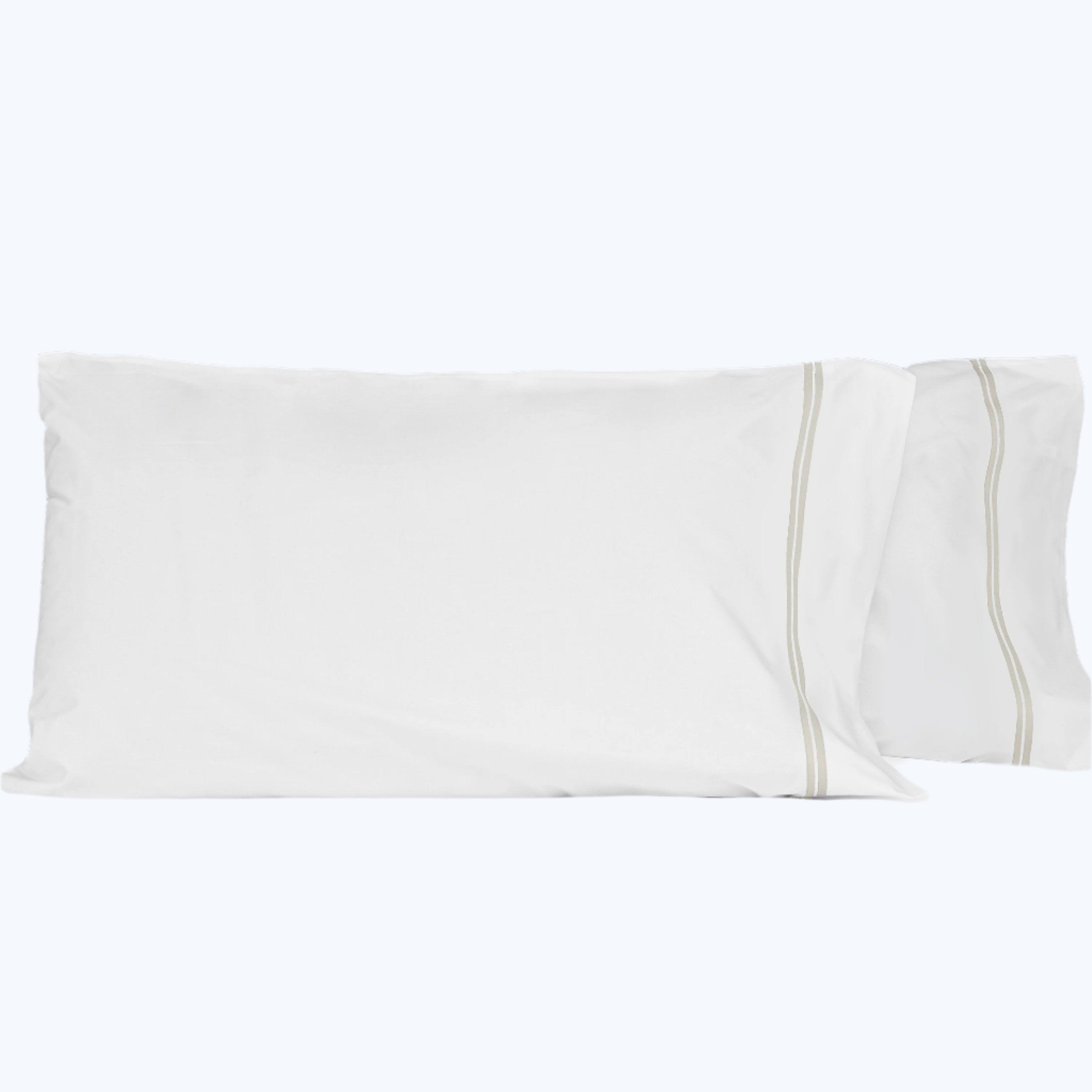 Mylos Pillowcases White/Pearl / Standard