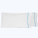 Mylos Pillowcases White/Cerulean / Standard