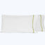 Mylos Pillowcases White/Moss Green / Standard