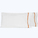 Mylos Pillowcases White/Rust / Standard