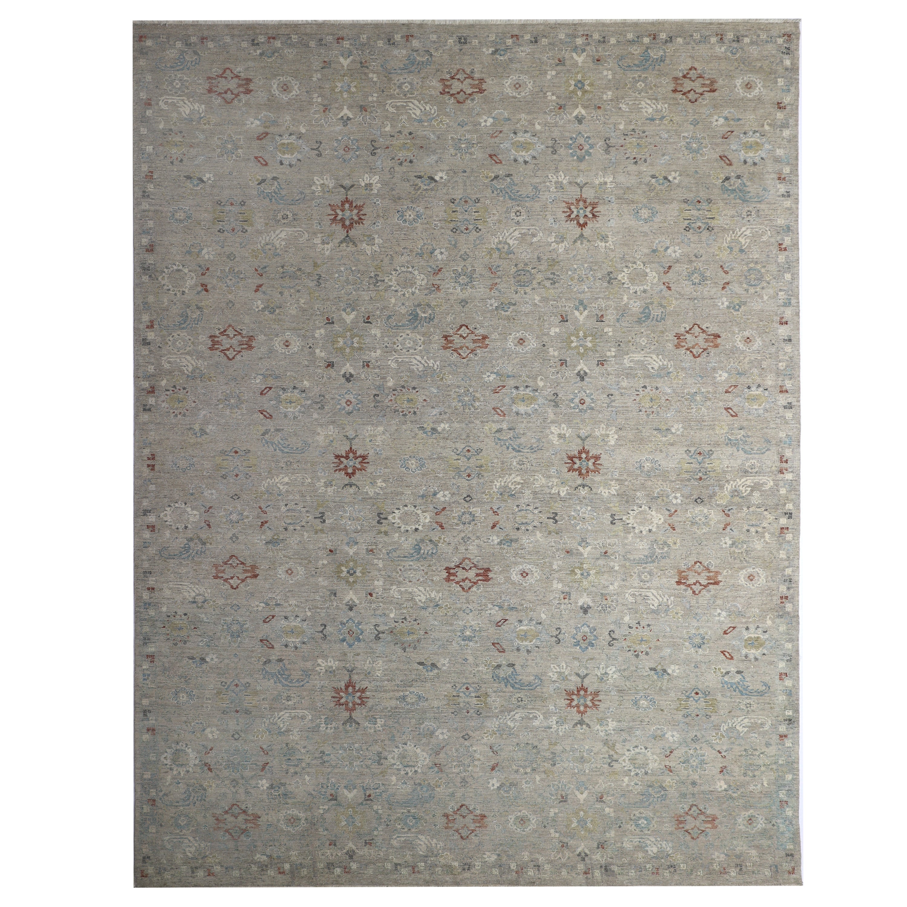 Ivory Contemporary Wool Rug - 9'9" x 13'10"