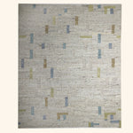 Blue Contemporary Wool Rug - 9'2" x 11'11"