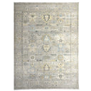 Grey Contemporary Wool Rug 9x12