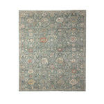 Green Contemporary Wool Rug 8x10