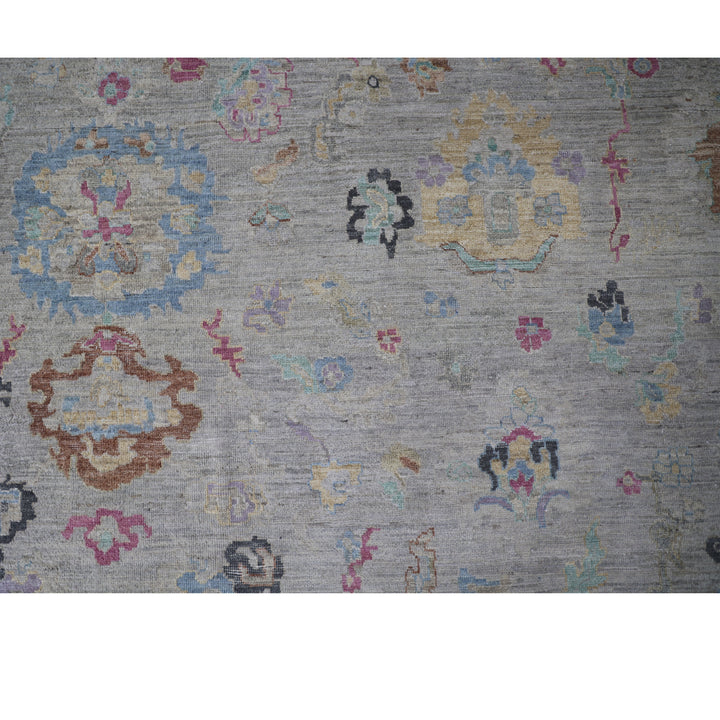 Grey Contemporary Wool Rug - 8'7" x 11'9"