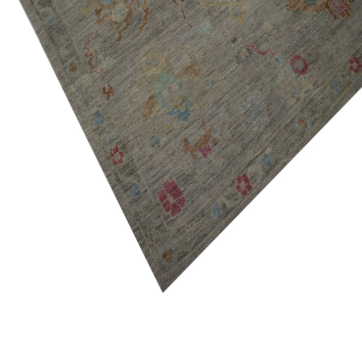 Grey Contemporary Wool Rug - 8'7" x 11'9"