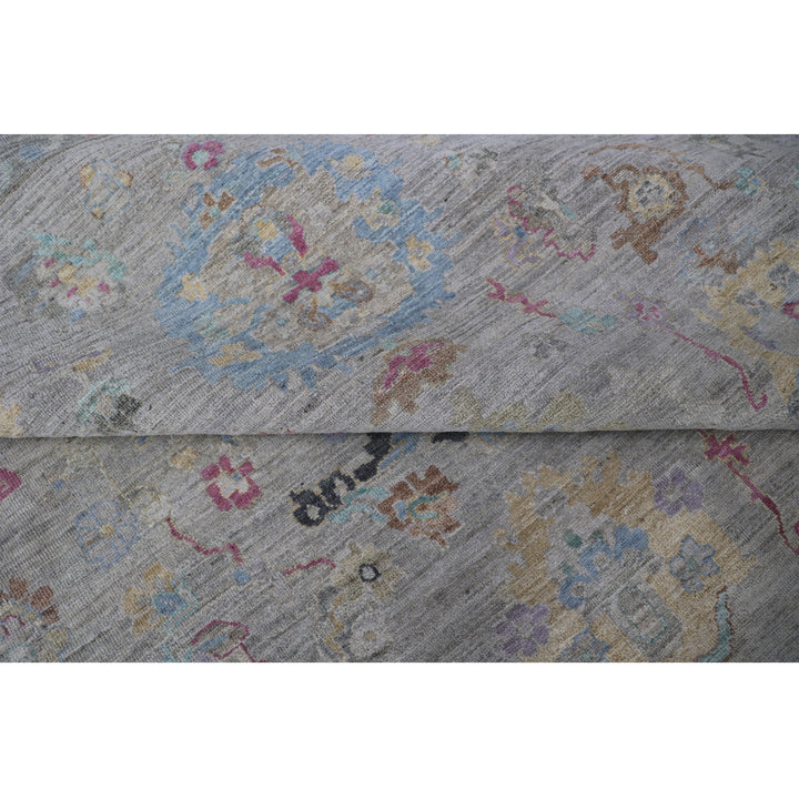 Grey Contemporary Wool Rug - 8'7" x 11'9"
