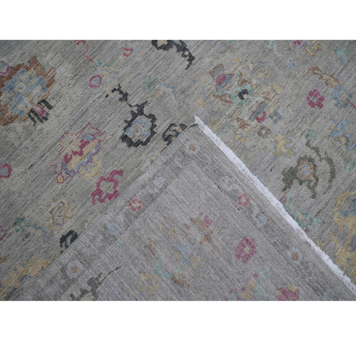 Grey Contemporary Wool Rug - 8'7" x 11'9"