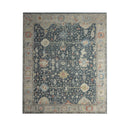 Blue Contemporary Wool Rug 9x12