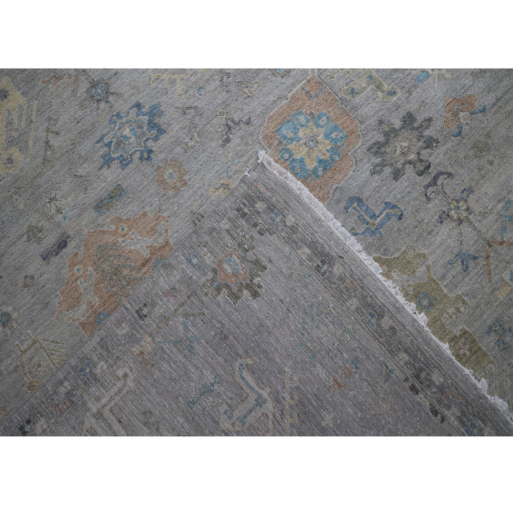Grey Contemporary Wool Rug - 9'10" x 13'8"