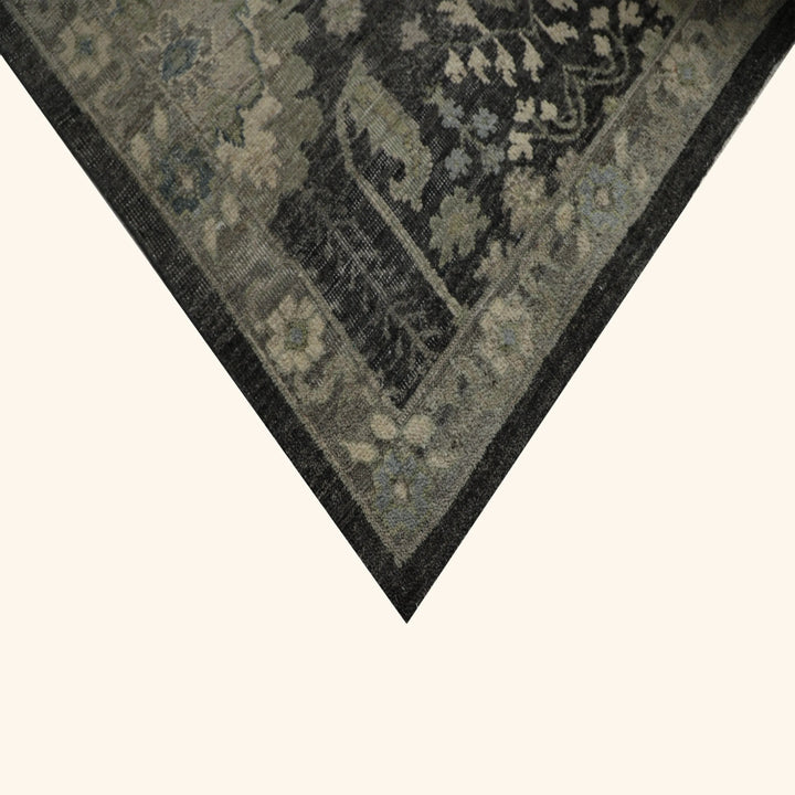Black Contemporary Wool Rug - 11'10" x 15'0"