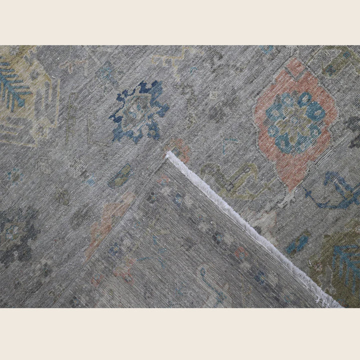 Grey Contemporary Wool Rug - 8'10" x 11'11"