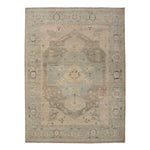 Grey Contemporary Wool Rug - 11'11" x 15'0"