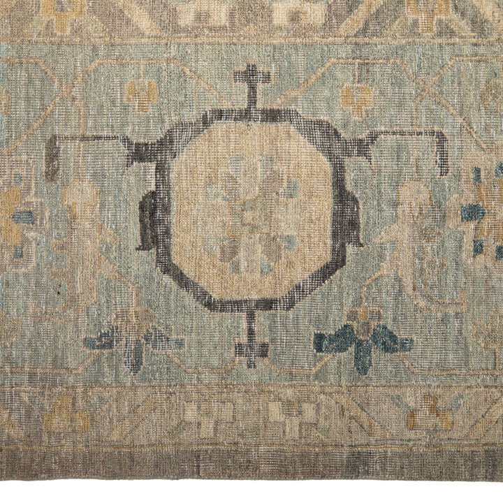 Grey Contemporary Wool Rug - 11'11" x 15'0"