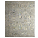 Grey Contemporary Wool Rug 10x14