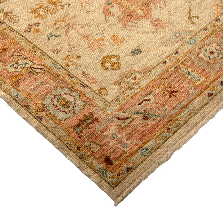 Traditional Oushak Wool Rug  - 5'2" x 7'5"