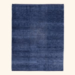 Blue Texture Wool Rug - 8' x 10'