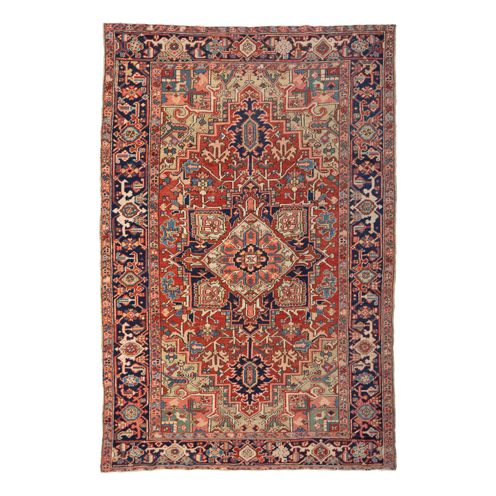 Antique Heriz Wool Rug - 6'10" x 10'4"