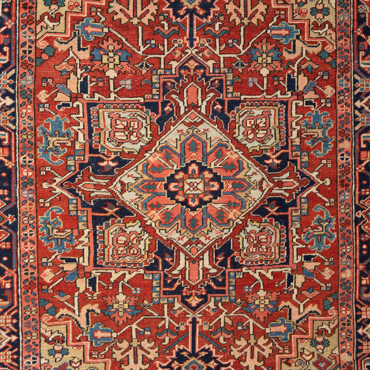Antique Heriz Wool Rug - 6'10" x 10'4"